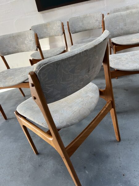 Set of Six Erik Buch Model 49 Danish Dining Chairs For Restoration 