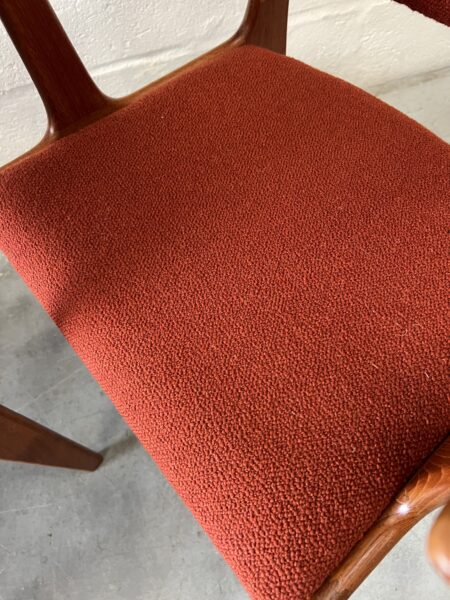 4 x Vintage Danish Johannes Andersen Designed Dining Chairs for Uldum Møbelfabrik  