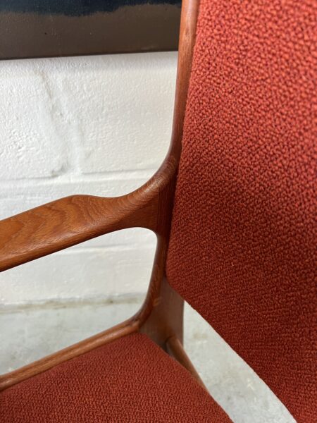 4 x Vintage Danish Johannes Andersen Designed Dining Chairs for Uldum Møbelfabrik  