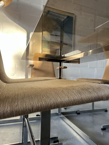 Vintage 1970s Pieff 'Lisse' Dining Table and 6 Chairs