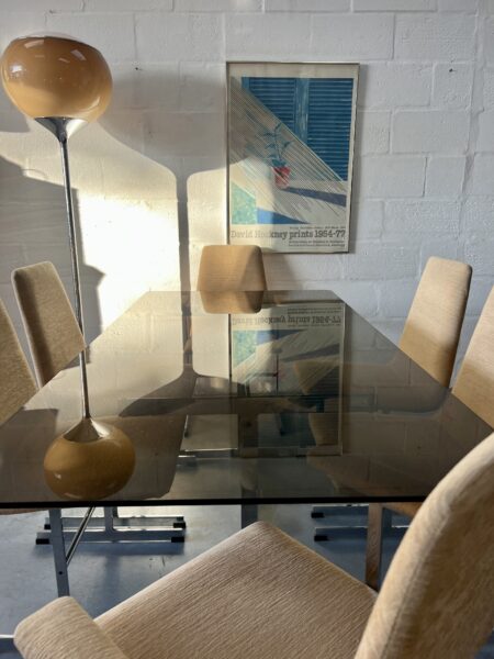 Vintage 1970s Pieff 'Lisse' Dining Table and 6 Chairs