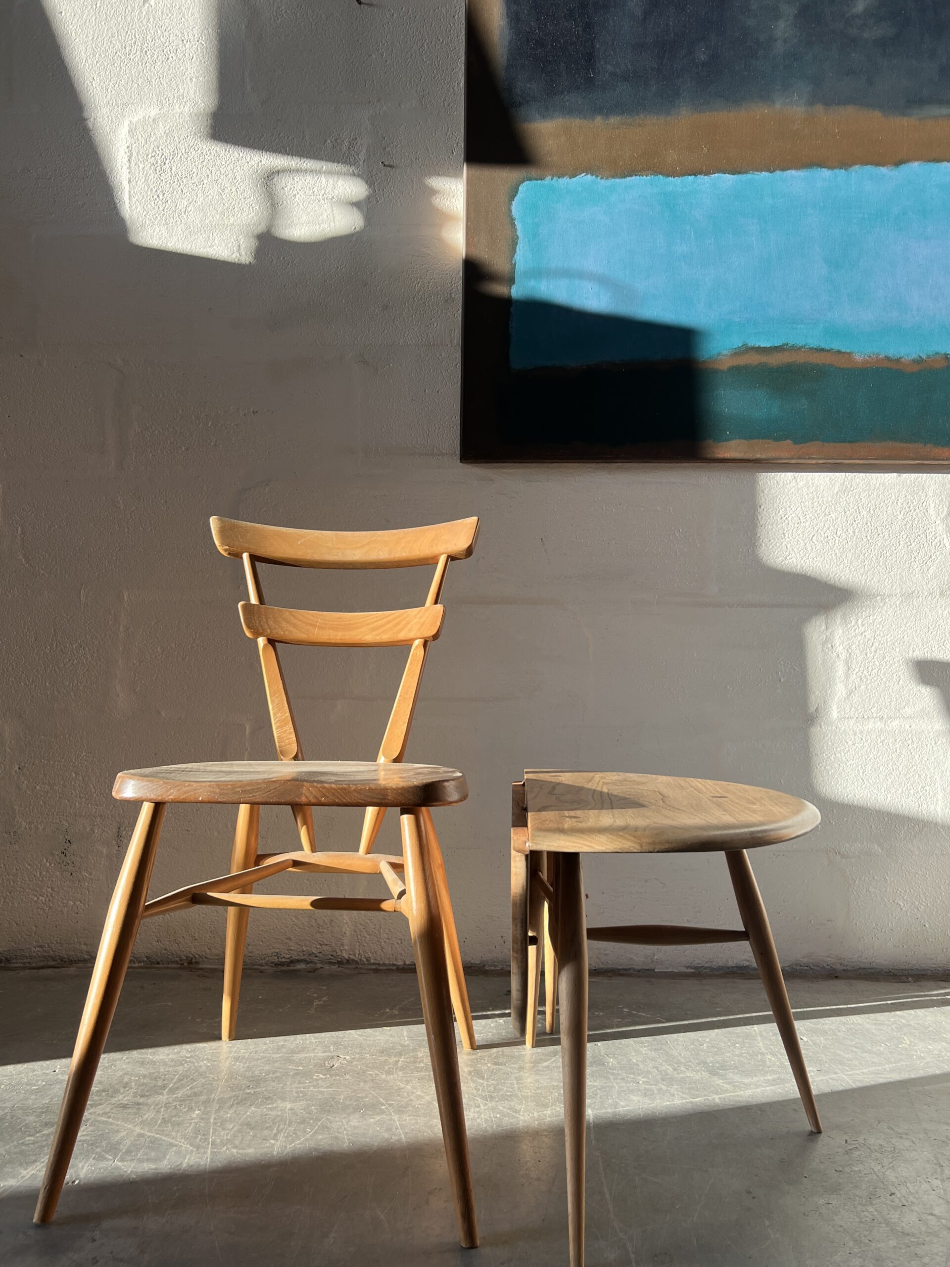 Vintage 1960s ERCOL Drop-Leaf Coffee Occasional Side Table Model 308