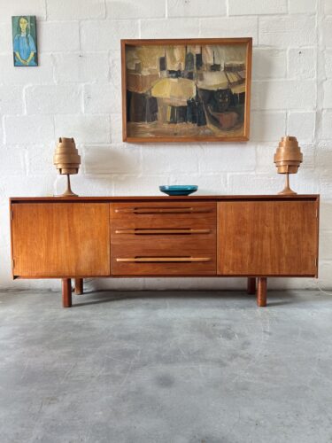 Mid Century 1960s Teak Sideboard by Bath Cabinet Makers