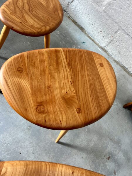 Vintage Blue Label Ercol 'Pebble' Nest of Tables