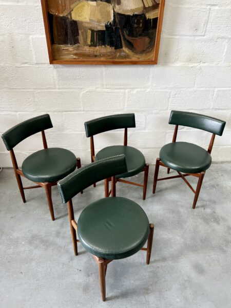 Vintage G Plan Fresco Dining Table & 4 Chairs Red Label