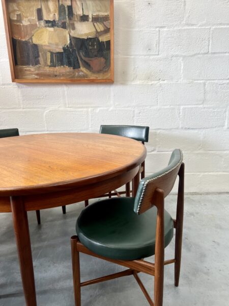 Vintage G Plan Fresco Dining Table & 4 Chairs Red Label