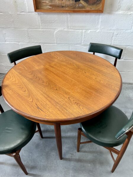 Vintage G Plan Fresco Dining Table & 4 Chairs Red Label