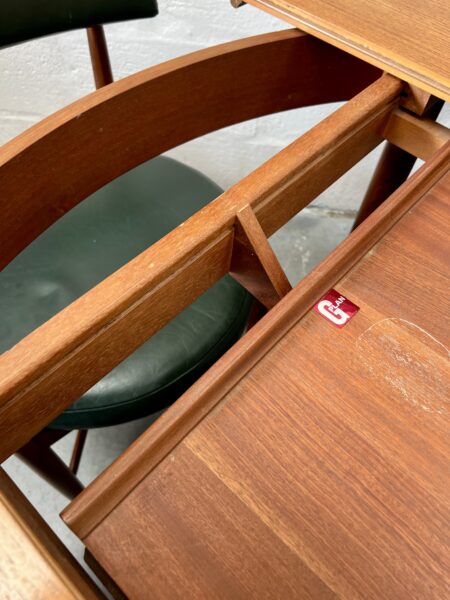 Vintage G Plan Fresco Dining Table & 4 Chairs Red Label