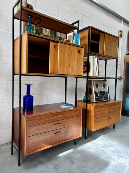 Retro Pair of Single Bay Wall Units by Avalon 