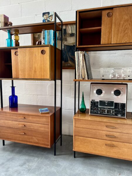 Retro Pair of Single Bay Wall Units by Avalon 