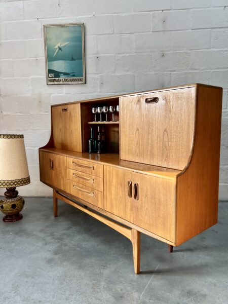 Mid Century G Plan Teak Highboard