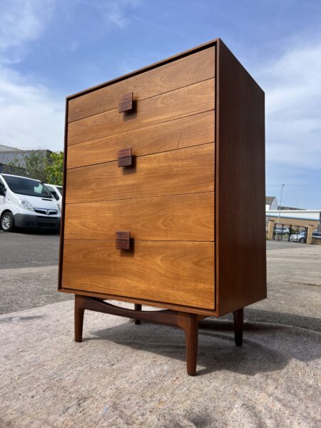 Vintage G Plan IB Kofod Larsen Tallboy / Chest of Drawers