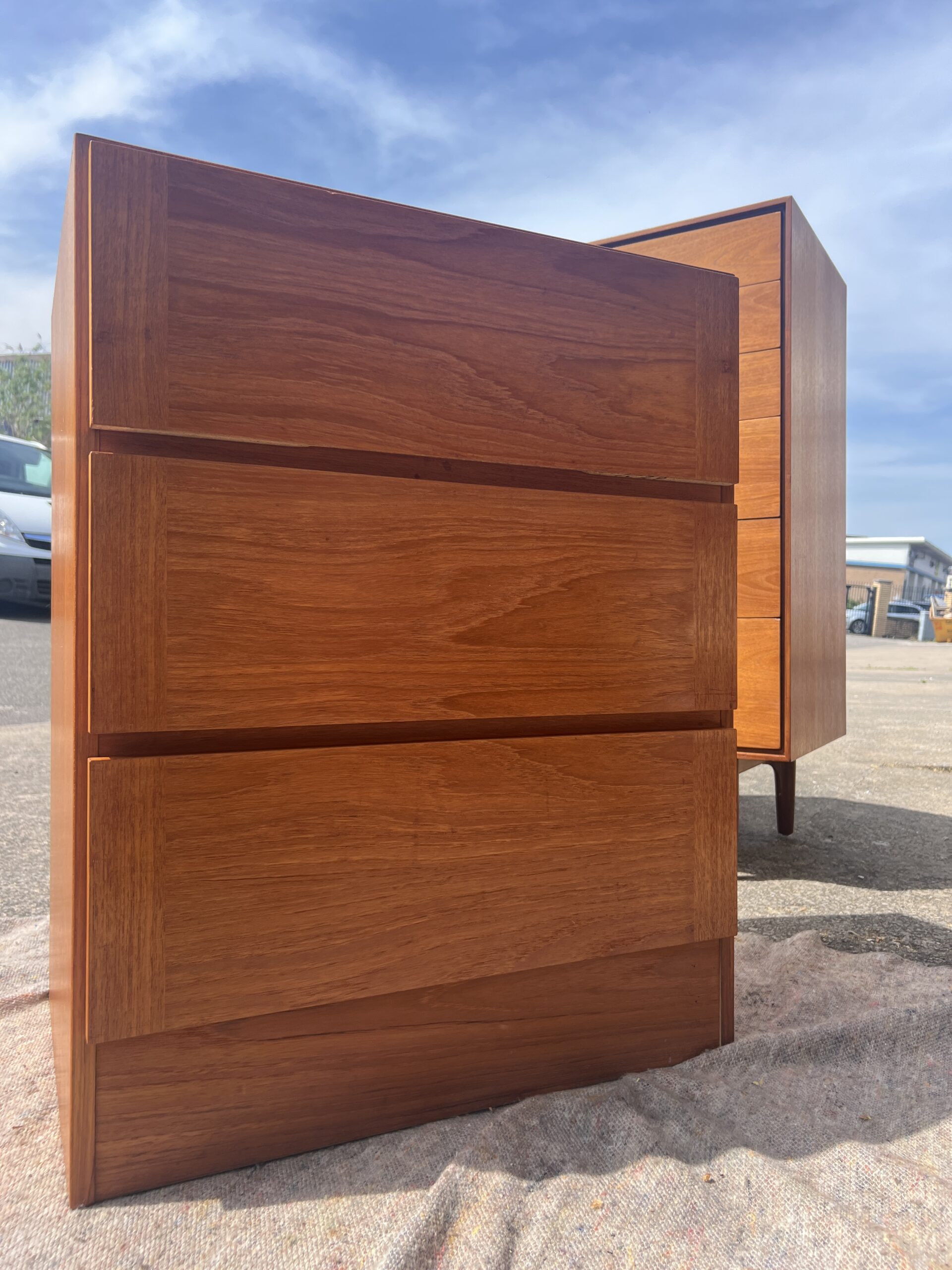 Vintage Danish Modern Teak Chest of Drawers by Vinde Møbelfabrik