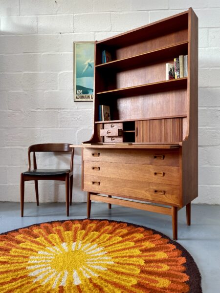 1960s Vintage Danish Secretaire By Johannes Sorth For Bornholms Møbelfabrik
